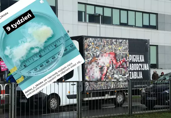 Jak wygląda tkanka po aborcji w 9 tyg. ciąży? Nie tak, jak pokazują to "płodobusy"