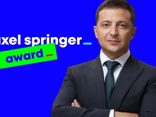 Wołodymyr Zełenski laureatem Axel Springer Award 2022