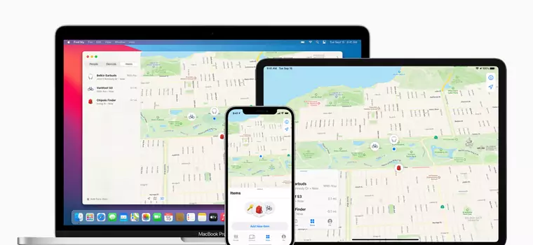 "Znajdź" od Apple z obsługą sprzętów od innych producentów