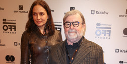 Anna Cieślak i Edward Miszczak na otwarciu festiwalu filmowego. Chętnie pozowali do zdjęć