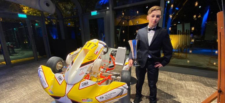 Polski kartingowiec nagrodzony na gali FIA. Kierowcy Formuły 1 też zdobywali ten puchar
