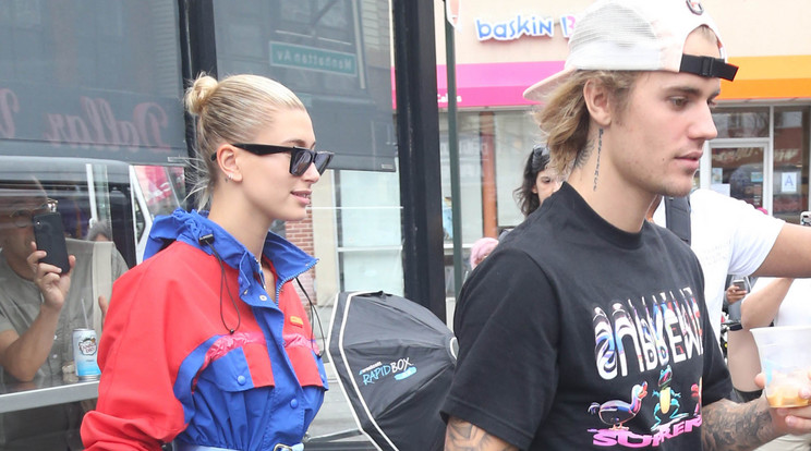 Hailey Baldwin és Justin Bieber 2018 júliusában. / Fotó: NorthFoto