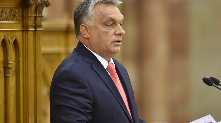 Orbán Viktor frakciójának beszélt /Fotó: MTI/ Máthé Zoltán