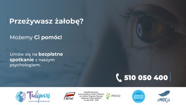 Bezpłatna pomoc psychologiczna dla przeżywających żałobę