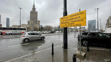 Duże utrudnienia w centrum Warszawy. Zamkną część Alei Jerozolimskich