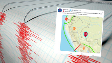 Trzęsienie ziemi o magnitudzie 6,5 w skali Richtera nawiedziło pogranicze Peru i Brazylii