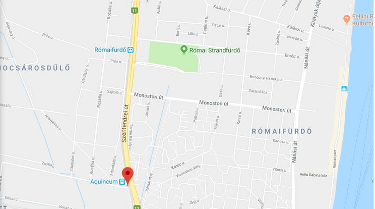 Robbanótestnek hitték a vascsövet a Szentendrei úton /Fotó: Google Maps