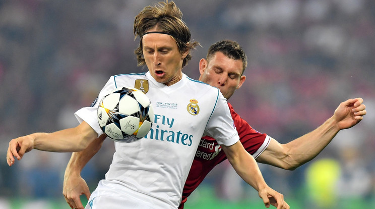 Modric idén már 4. BL-
címét nyerte a Real 
Madrid csapatával / Fotó: MTI/EPA - Georgi Licovski