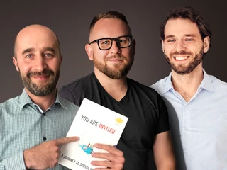 Od lewej: Wojciech Mróz, współudziałowiec Kodilli i co-director w fundacji Ashoka Polska, Jakub Bischof, założyciuel naffy.io oraz Przemek Skokowski, CEO i współzałożyciel Dietly