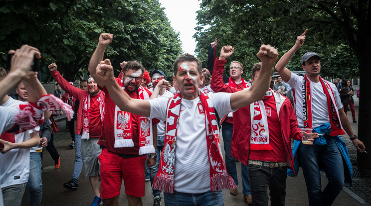 Így tomboltak a lengyelek (képünk illusztráció) /Fotó: AFP