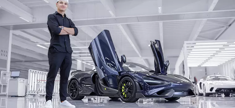 Lando Norris odebrał McLarena 765LT Spider. Auto jest jedyne w swoim rodzaju