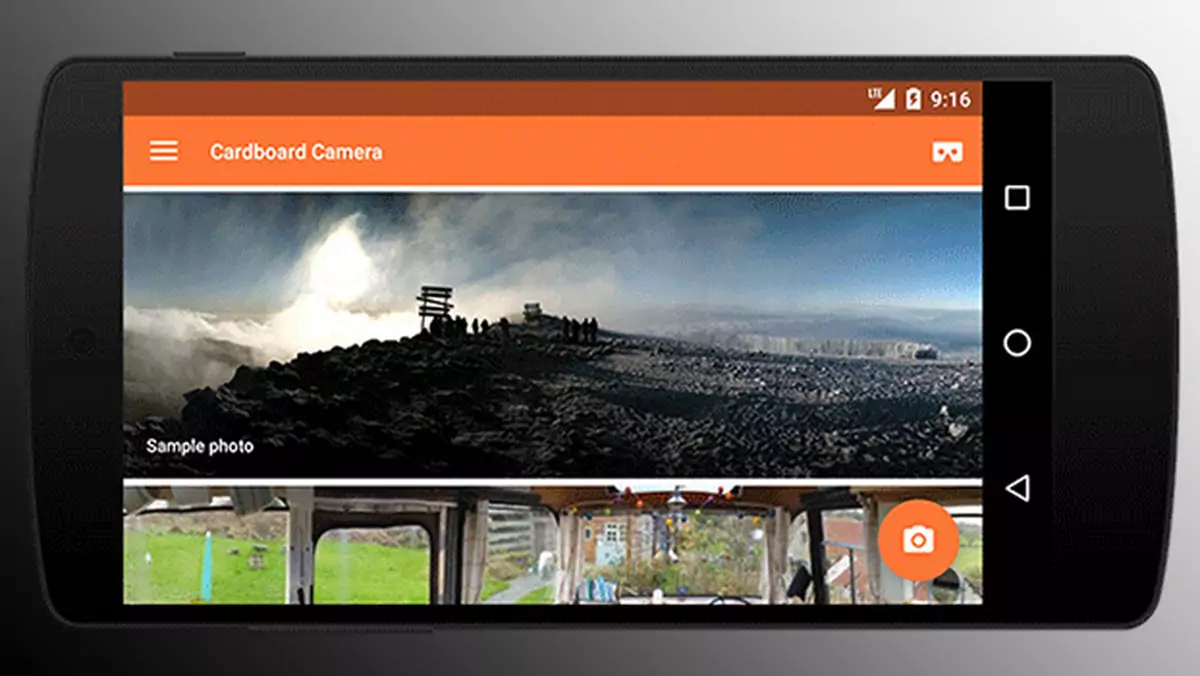 Aparat Cardboard - aplikacja Google do zdjęć VR