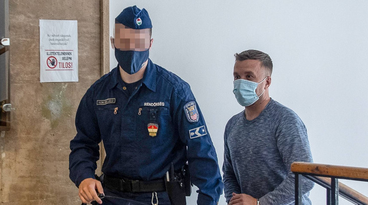 Fekete Dávidot csütörtökön helyezték előzetes letartóztatásba Győrben / Fotó: Zsolnai Péter