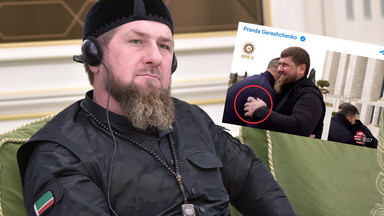 Chory Kadyrow przywitał gości? Zwrócono uwagę na jego palec [WIDEO]