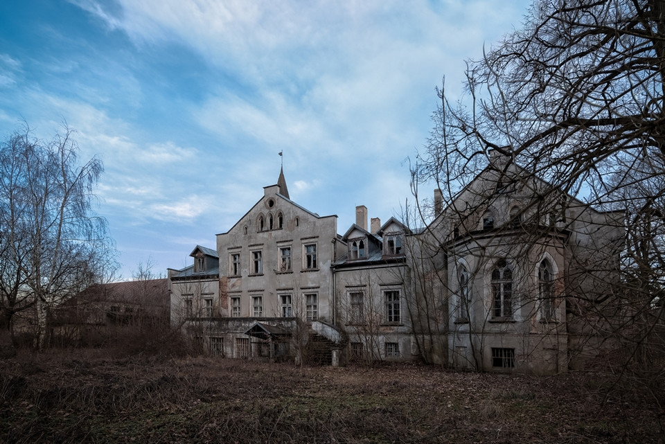 Opuszczony pałac Przeczów koło Namysłowa
