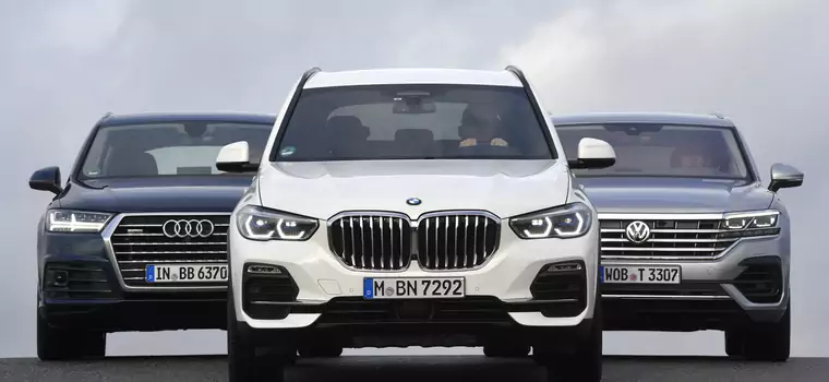 SUV-y z ekstraklasy: Audi Q7, BMW X5 i VW Touareg