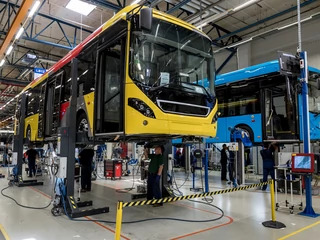 Hala produkcyjna fabryki Volvo Buses we Wrocławiu