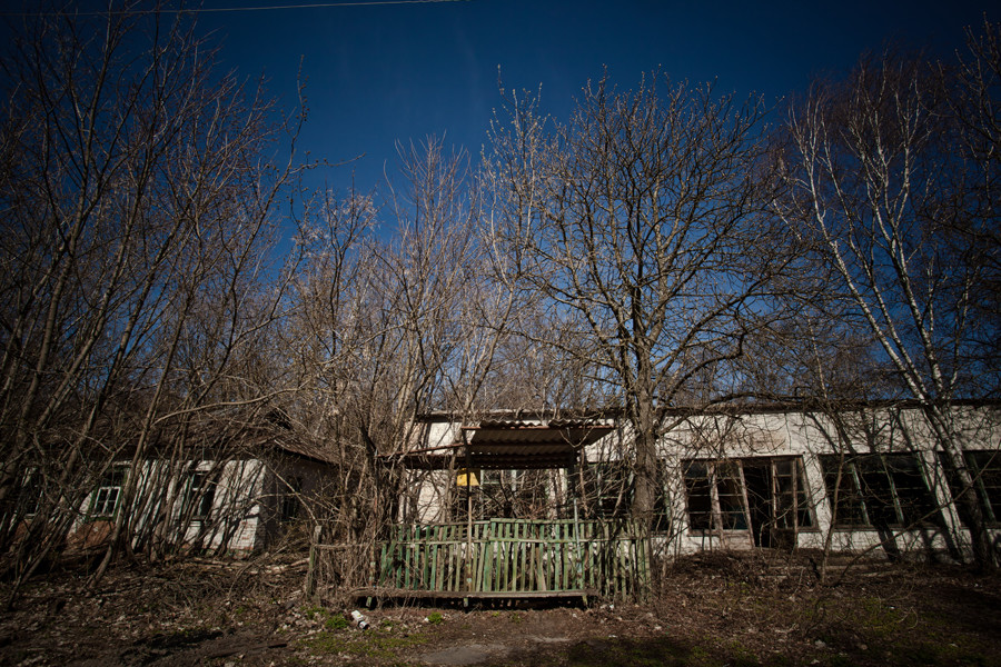 Opuszczony dom w Czarnobylu