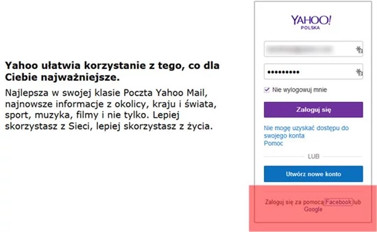 Yahoo próbuje walczyć o własną niezależność i nieco zaostrzyć warunki korzystania ze swoich usług. Stąd pomysł by odciąć je od Facebooka i Google
