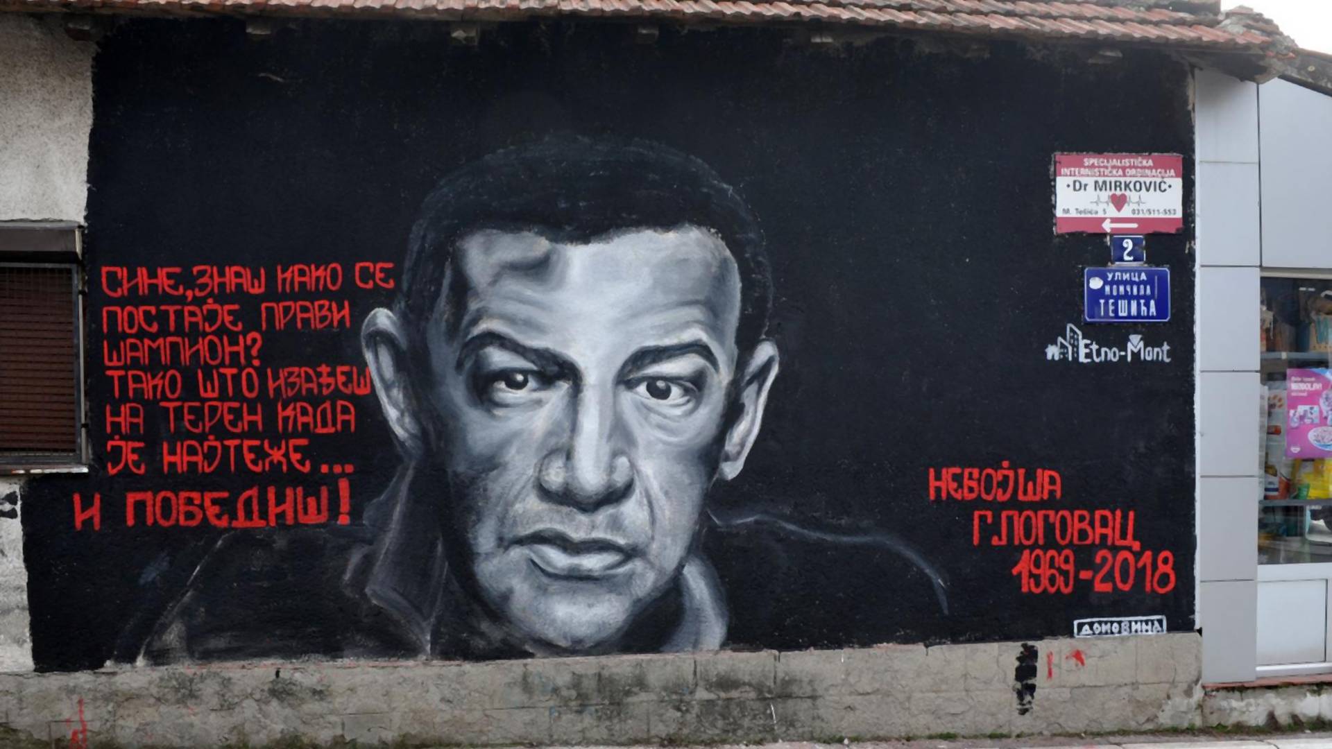 Mural posvećen Nebojši Glogovcu osvanuo u Užicu