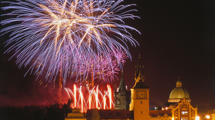 A 2019. január elsejei lehetett az utolsó tűzijáték Prágában /Fotó: Northfoto