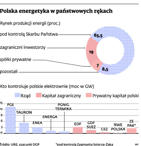 Polska energetyka w państwowych rękach