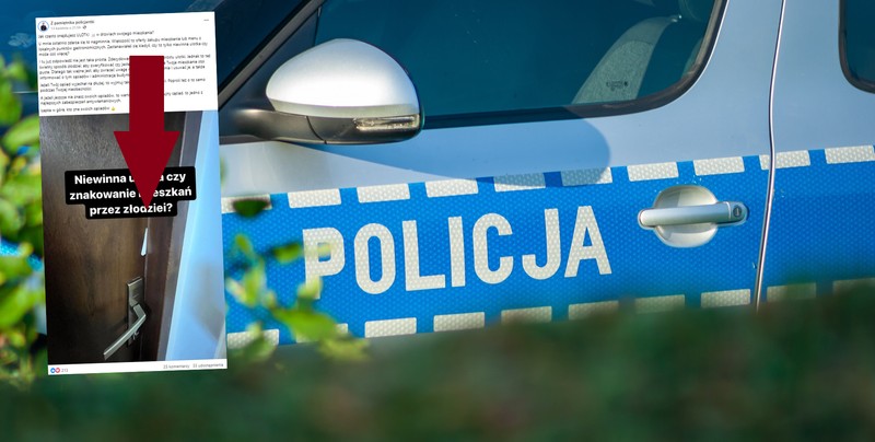 Policja ostrzega przed majówką. "Wyjmuj takie ulotki z drzwi"