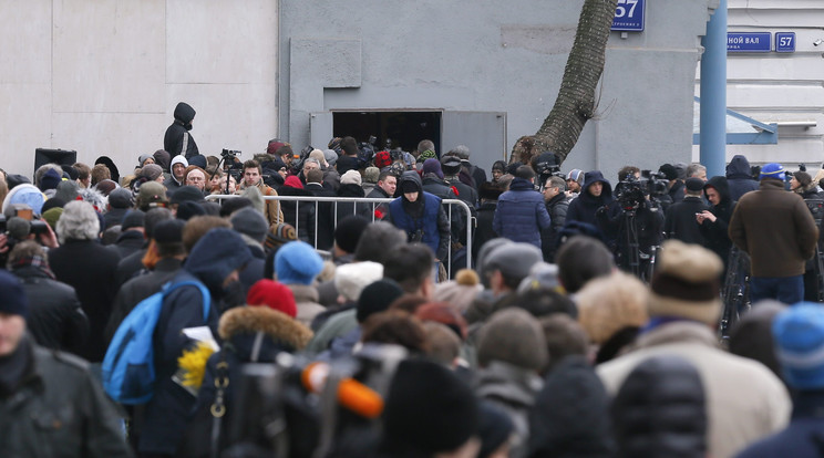 Borisz Nyemcov temetése