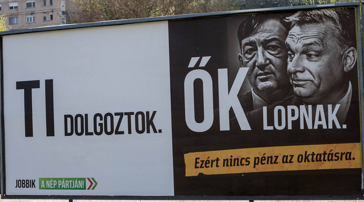 Így néz ki az egyik fajta plakát, melyet Budapesten már sok helyen fel lehet fedezni /Fotó: Jobbik Magyarországért Mozgalom - Facebook