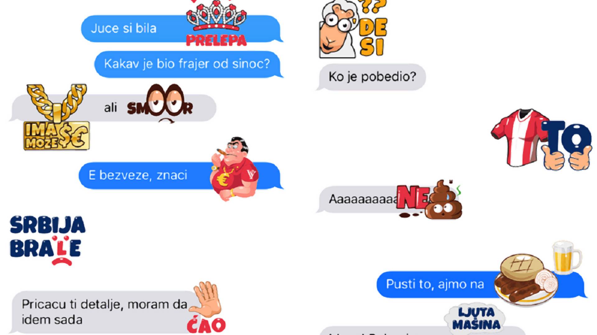 Serbmoji: Stikeri za dopisivanje pravih Srba