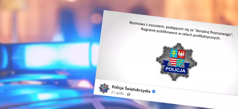 Oszust dodzwonił się na komendę. Policjantka "zabawiła się" z nim