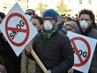 Manifestacja na krakowskim Rynku przeciw smogowi