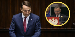 Minister Sikorski zaczął mówić o Niemcach. Kamery błyskawicznie wyłapały reakcję Andrzeja Dudy