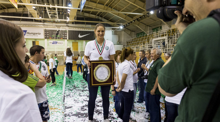 Szikora Melinda hatalmas gólt dobott / Fotó: MTI