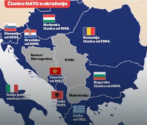 Članice NATO u okruženju