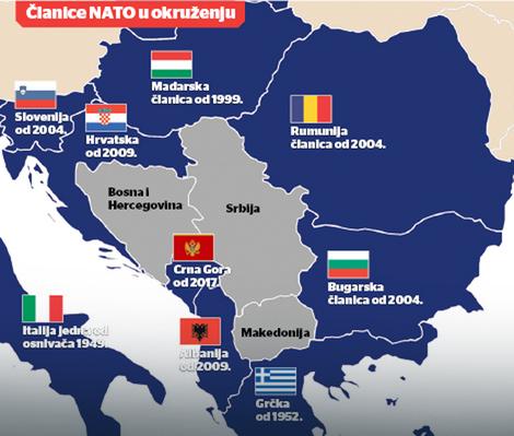 Članice NATO u okruženju