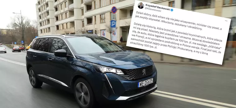 Wicepremier Krzysztof Gawkowski kupił kradziony samochód. Już mu go zabrali