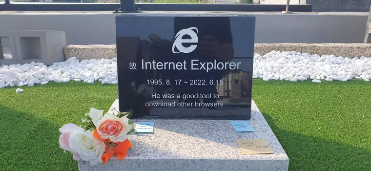 Internet Explorer "pochowany". Na nagrobku wyryta największa zasługa przeglądarki dla świata