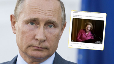 W sieci przypomnieli nagranie Margaret Thatcher. Szukała w Putinie "śladu człowieczeństwa"