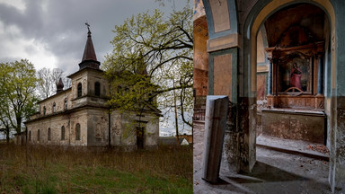 Opuszczony kościół w Grzymałkowie. Stoi pusty od ponad 50 lat