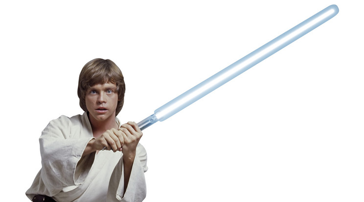 Luke Skywalker 1977 és 1980 között vívott ezzel a fénykarddal / Fotó Northfoto