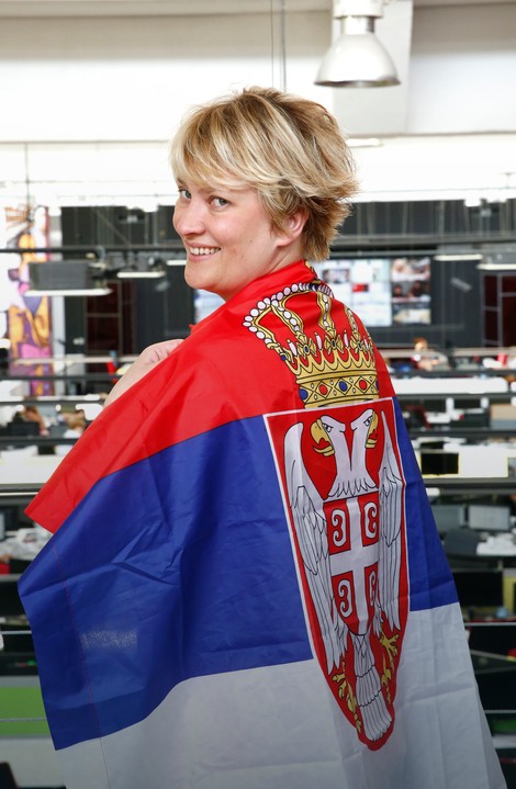 Navijač Srbije u Istanbulu: Marina Maljković