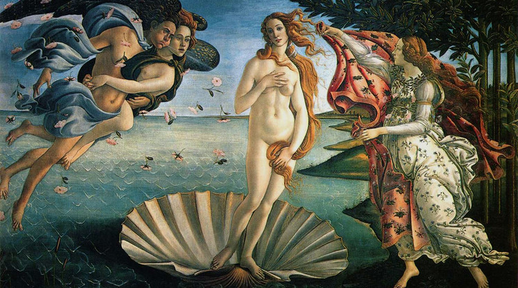 Botticelli Vénusz születése című műve / Fotó: Northfoto