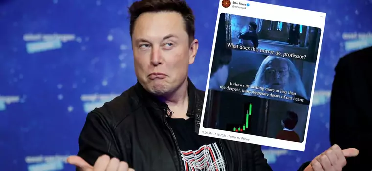 Elon Musk znów chce wpłynąć na kurs kryptowalut? Tym razem wykorzystał scenę z Harry'ego Pottera