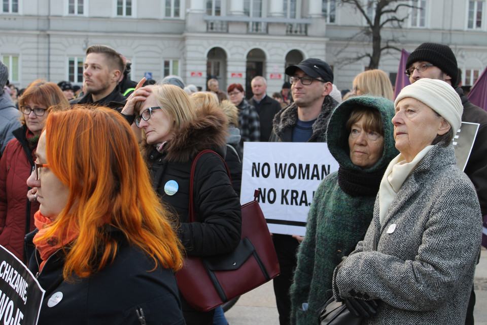 Międzynarodowy Strajk Kobiet: Kielce, Fot. Piotr Rogoziński; 