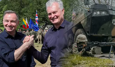 Prezydent Duda na Litwie. Ogląda ćwiczenia wojskowe "Brave Griffin"