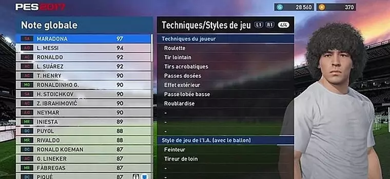 PES 2017 - Diego Maradona pozywa do sądu Konami