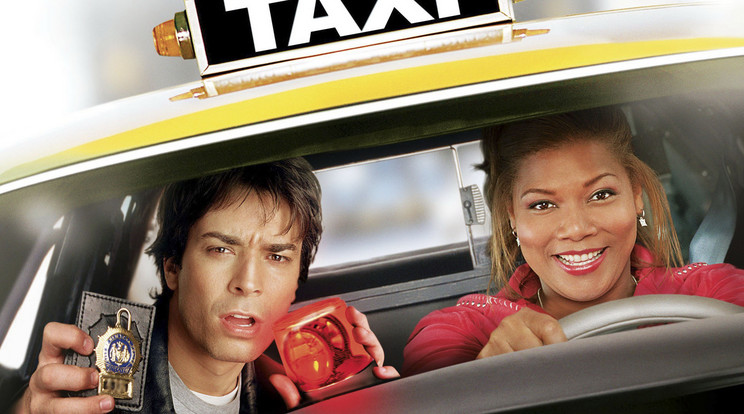 Jimmy Fallon és Queen Latifah az Amerikai taxiban (Fotó: RAS-archívum)