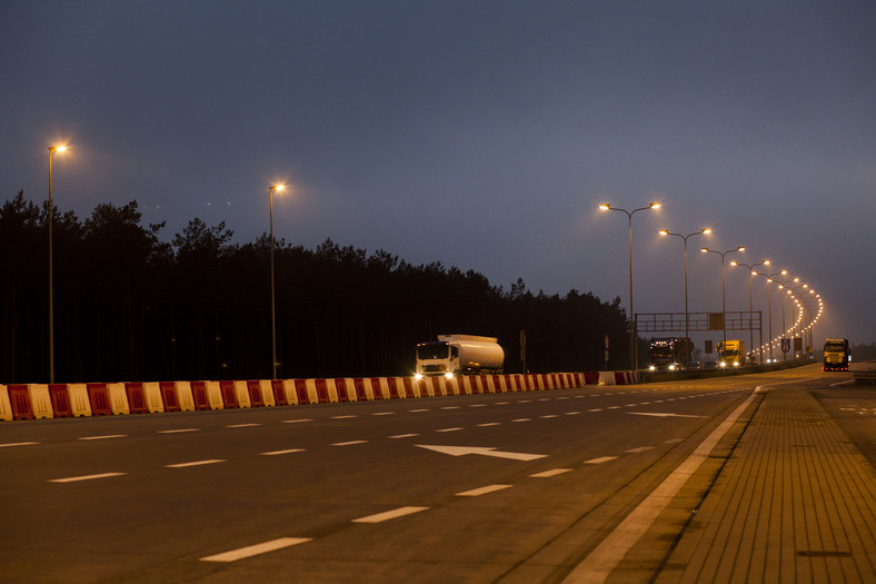 Autostrada A2, okolice Rzepina. 13.12.2013