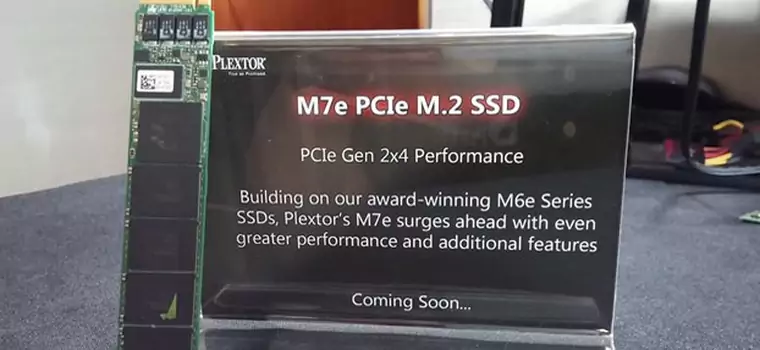 Plextor M7e. Kolejna generacja dysków SSD będzie dwa razy szybsza (CES 2015)